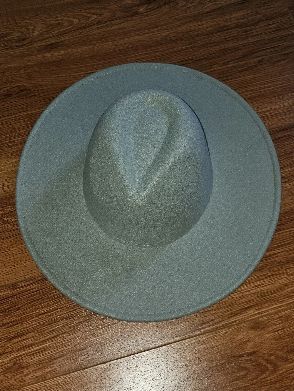 Anthropologie Sage Green Polyester Felt Rancher Hat